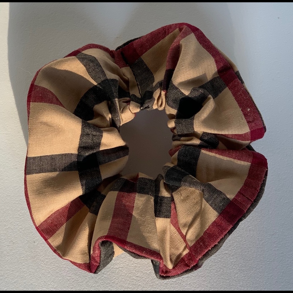Oversized Tartan Plaid SCRUNCHIE handmade in USA